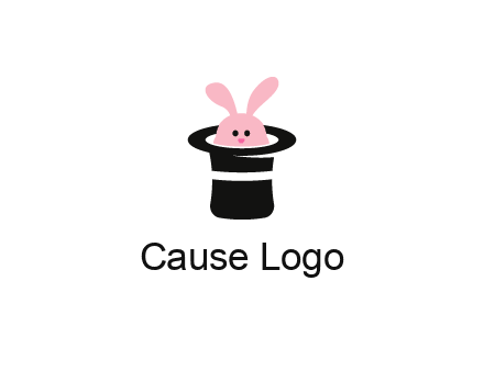 bunny in a hat logo