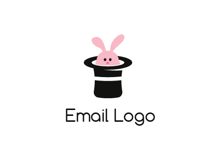 bunny in a hat logo