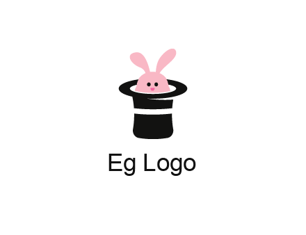 bunny in a hat logo