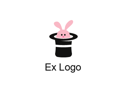 bunny in a hat logo
