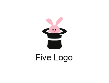 bunny in a hat logo