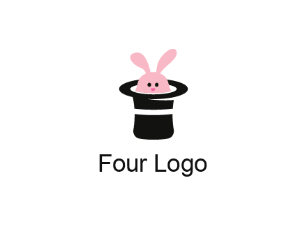 bunny in a hat logo
