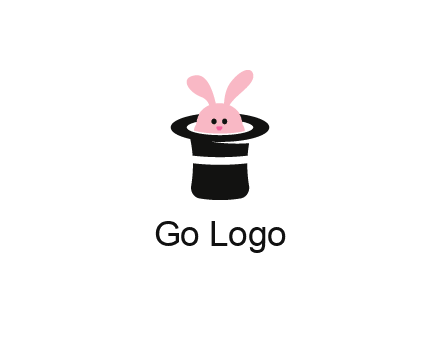 bunny in a hat logo