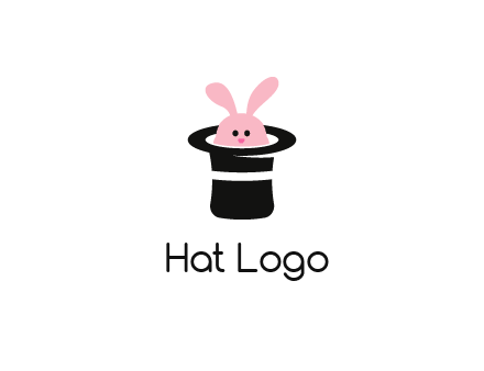 bunny in a hat logo