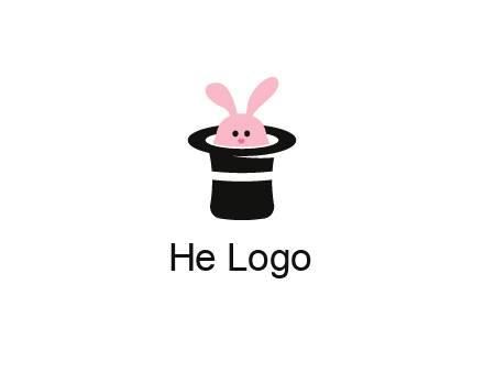 bunny in a hat logo