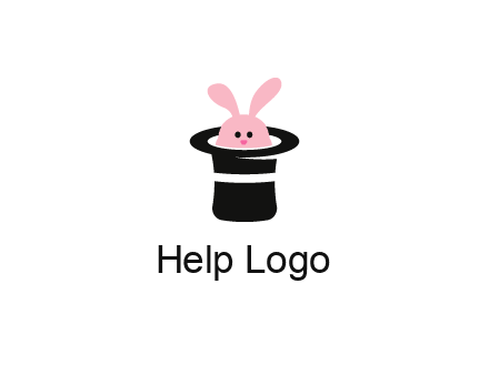 bunny in a hat logo