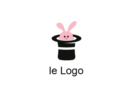 bunny in a hat logo