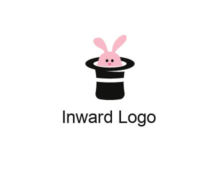 bunny in a hat logo