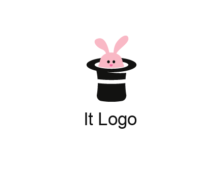 bunny in a hat logo