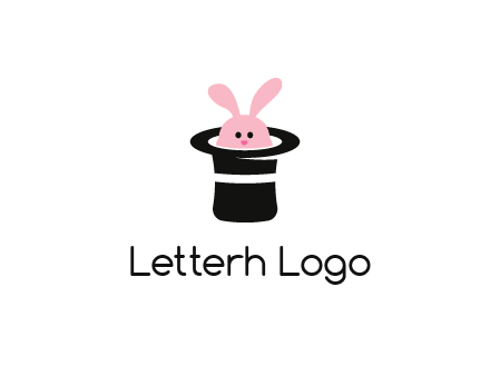 bunny in a hat logo