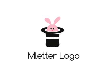 bunny in a hat logo