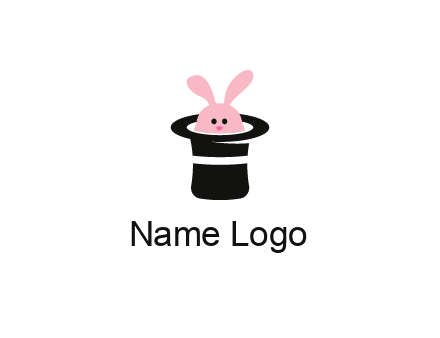 bunny in a hat logo