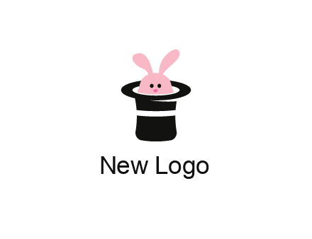 bunny in a hat logo
