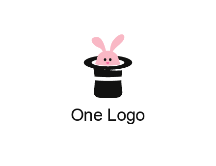 bunny in a hat logo
