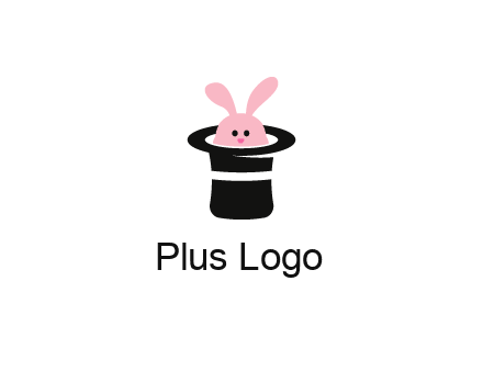 bunny in a hat logo