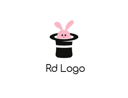 bunny in a hat logo