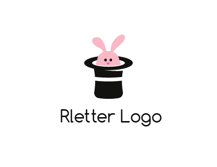 bunny in a hat logo