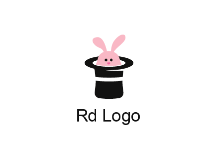 bunny in a hat logo
