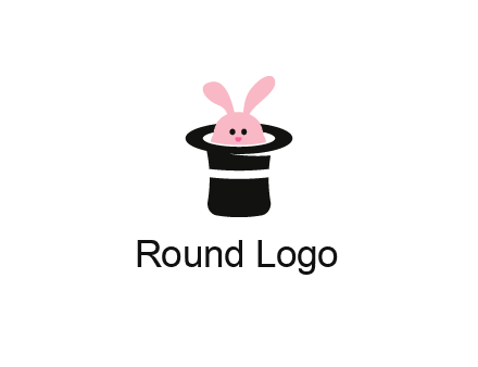 bunny in a hat logo