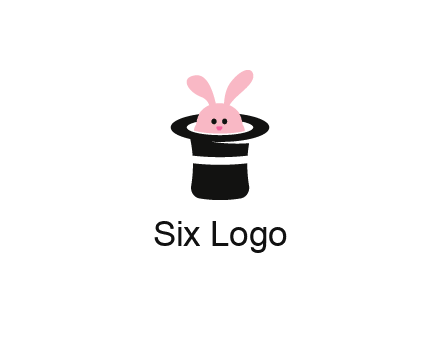bunny in a hat logo