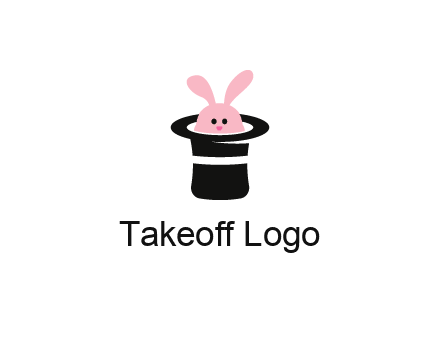 bunny in a hat logo