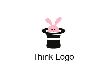 bunny in a hat logo