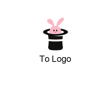 bunny in a hat logo