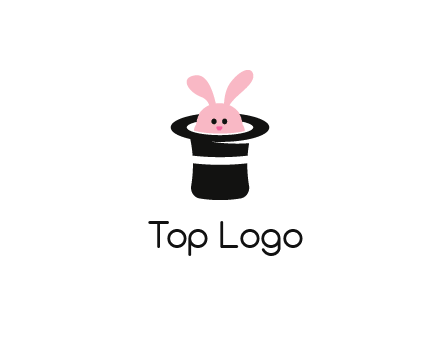 bunny in a hat logo