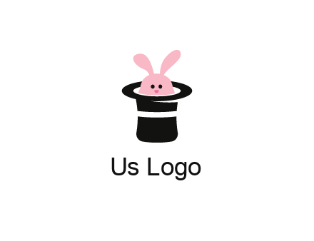 bunny in a hat logo