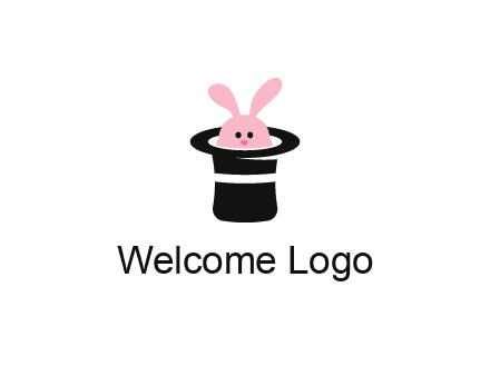 bunny in a hat logo