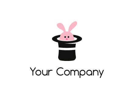 bunny in a hat logo