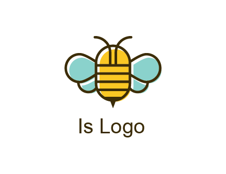 abstract honey bee logo