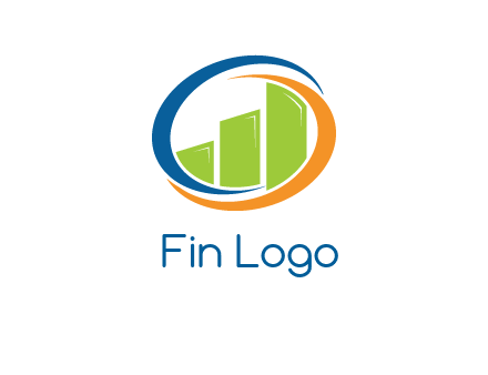 financial bar inside swooshes logo