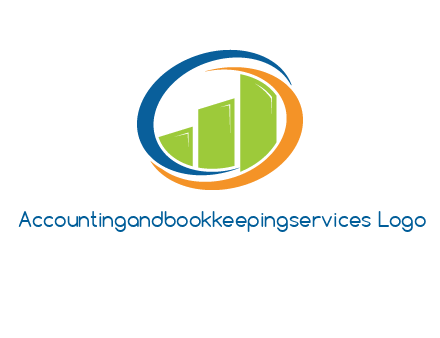 financial bar inside swooshes logo