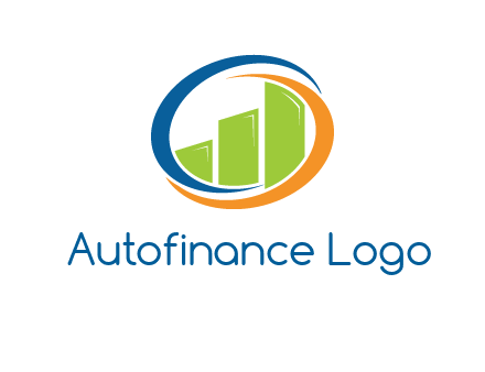 financial bar inside swooshes logo