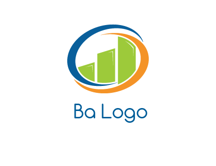 financial bar inside swooshes logo