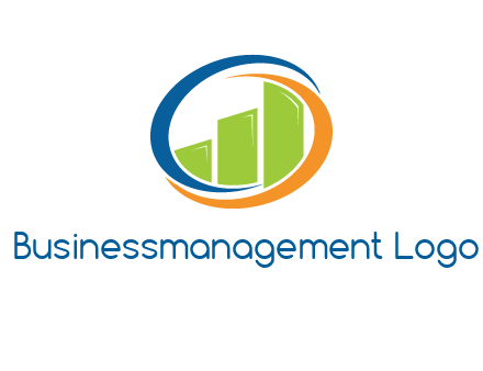 financial bar inside swooshes logo