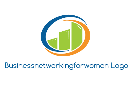 financial bar inside swooshes logo