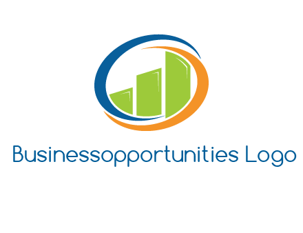 financial bar inside swooshes logo