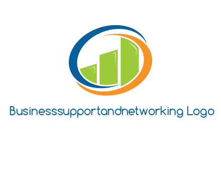 financial bar inside swooshes logo