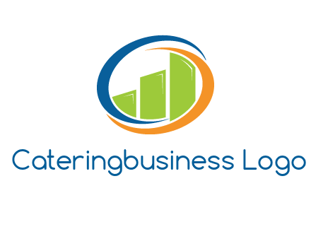 financial bar inside swooshes logo