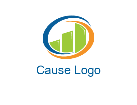 financial bar inside swooshes logo