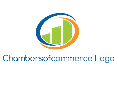 financial bar inside swooshes logo