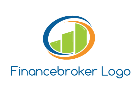 financial bar inside swooshes logo