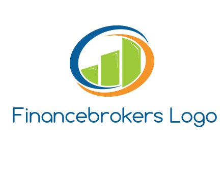 financial bar inside swooshes logo