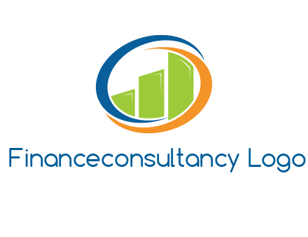 financial bar inside swooshes logo