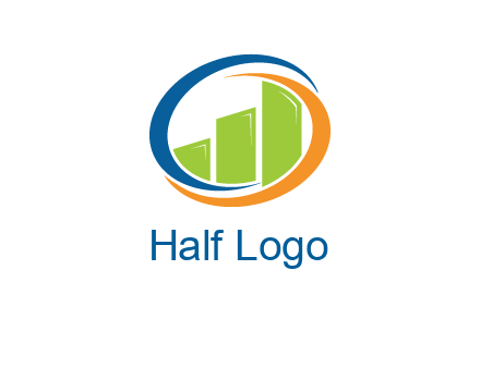 financial bar inside swooshes logo