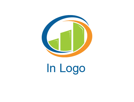 financial bar inside swooshes logo