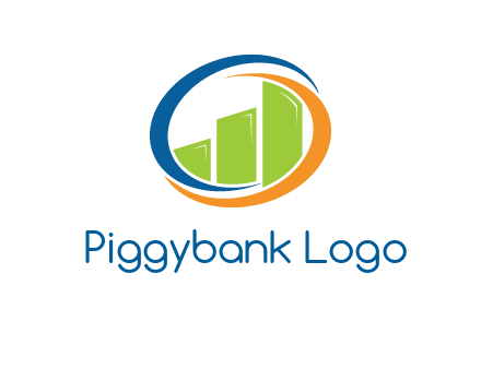 financial bar inside swooshes logo