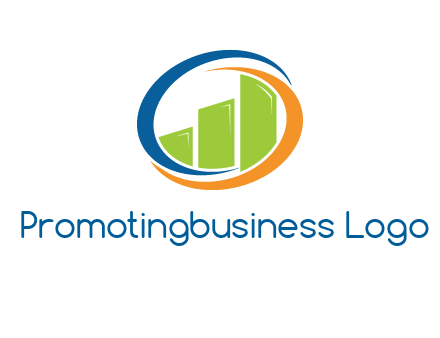 financial bar inside swooshes logo